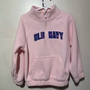 Old Navy Light Pink Kids Half-Zip Sweatshirt